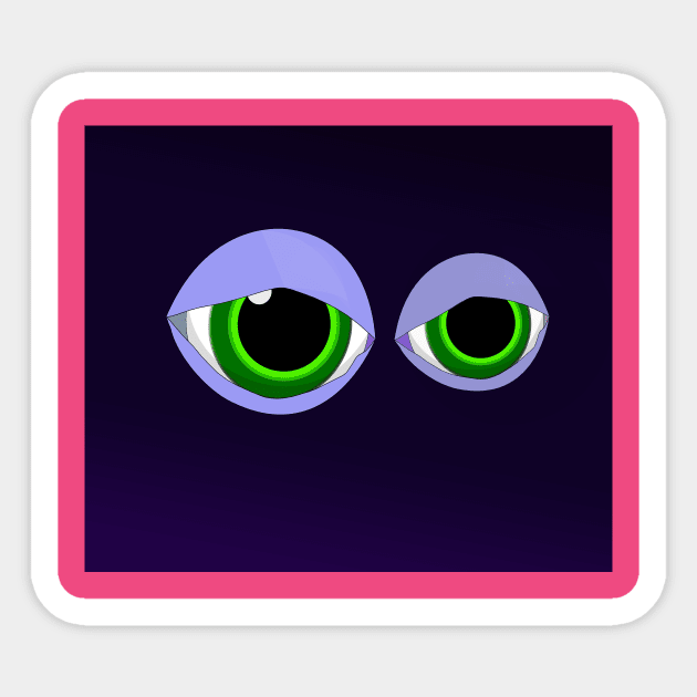 Green Eyes Sticker by momomoma